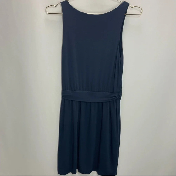 Theory Jaysa K Sulla Cowl Neck Modal Blend Jersey Knit Navy Blue Dress - Picture 8 of 8